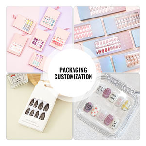 <span class=keywords><strong>Faux</strong></span> <span class=keywords><strong>ongles</strong></span> rouges en amande à presser, avec motifs nœud et étoile, ornés de strass, vente en gros du fabricant - Product Image 5