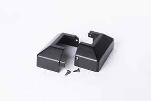Cache-poteau en aluminium sur mesure 4x4 po noir pour garde-corps de terrasse, base de jante pour clôture intérieure et extérieure - Product Image 2