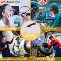 Module de caméra endoscopique USB grand angle 1000P 60FPS ES101 CMOS avec LED à intensité variable par bouton pour une visualisation de cavités larges