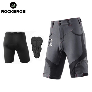 ROCKBROS-<span class=keywords><strong>pantalones</strong></span> <span class=keywords><strong>cortos</strong></span> holgados acolchados para ciclismo, reflectantes, para bicicleta de <span class=keywords><strong>montaña</strong></span>, resistentes al agua - Product Image 1