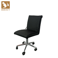Équipement beauté des ongles chaise courte pour le personnel meubles de salon tabouret technique pour les ongles chaise de manucure salon de manucure avec roue
