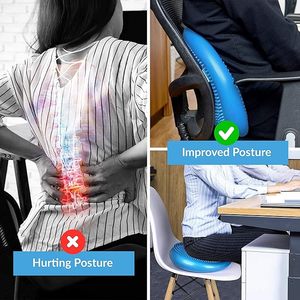 <span class=keywords><strong>Coussin</strong></span> <span class=keywords><strong>d</strong></span>'<span class=keywords><strong>équilibre</strong></span> gonflable LXYBP-05, siège oscillant pour améliorer la posture assise, disque <span class=keywords><strong>d</strong></span>'<span class=keywords><strong>équilibre</strong></span> pour la stabilité - Product Image 4