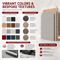 Panneau mural 3D SPC de luxe avec revêtement résistant aux rayures, texture naturelle, finition marbre, couche anti-usure avec protection UV pour hôtel