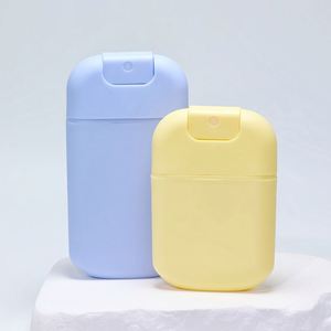 Hot Sell square Red Blue Green Purple Yellow 45 ml Easy Carry <b>Plastic</b> Card Perfume <b>Spray</b> <b>Bottle</b> - Product Image 5