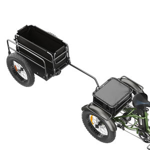 Hidoes Bicyclette remorque Cargo remorque Handcart avec accouplement haut timon pour remorque de transport de vélo boîte de Transport - Product Image 4