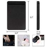 Miroir de voyage rechargeable, miroir de maquillage de poche éclairé, lumières LED à intensité variable, miroir de maquillage portable tactile