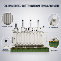 Transformateur de puissance immergé dans l'huile 110 kV S11 16000/20000 kVA, transformateur de sous-station tout cuivre avec changeur de dérivation hors circuit