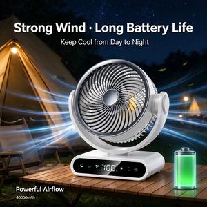 แนะนำพัดลมตั้งโต๊ะ English Air Cooling Desk High Powered Mini Fan สีดำ พัดลมขนาดเล็กแบบตั้งโต๊ะ - Product Image 3