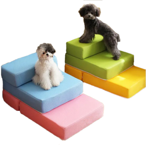 Haute qualité Multi couleurs bricolage chien escalier échelle marches chien lit <span class=keywords><strong>rampe</strong></span> marches pour animaux de compagnie, canapé tapis d'escaliers pour animaux de compagnie - Product Image 1