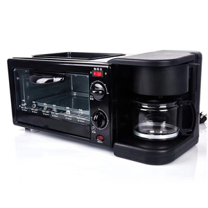 <span class=keywords><strong>Horno</strong></span> <span class=keywords><strong>Eléctrico</strong></span> Multifuncional 3 en 1 de Gran Capacidad (9L) para Desayunos, <span class=keywords><strong>Cafetera</strong></span> <span class=keywords><strong>y</strong></span> <span class=keywords><strong>Horno</strong></span> para Pizzas <span class=keywords><strong>con</strong></span> Tapas Integradas - Inventario de Fábrica - Product Image 2