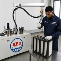 Máquina Dispensadora de Pegamento Automática Tipo Brazo Oscilante con Certificación CE, Máquina Mezcladora Dispensadora de Resina Epoxi de Dos Componentes AB