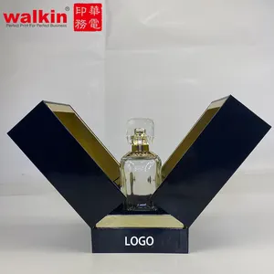 WALKIN कस्टम लोगो 50ml 15ml इत्र उपहार मेकअप इत्र के लिए नमूने डिजाइन लक्जरी इत्र बॉक्स पैकेजिंग