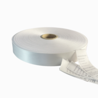 Étiquettes d'habillement tissées de matériaux de satin de bord pour l'impression par transfert thermique