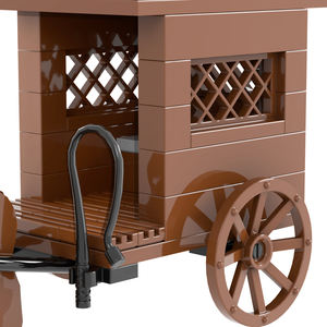 MOC5033 75 pièces chariot de transport blocs de construction bricolage ville ferme cheval chariot à assembler briques jouets éducatifs pour enfants - Product Image 5