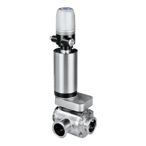 Donjoy vệ sinh SS304 316L đồng bộ ba cách bướm van khí nén không giữ kiểm soát chất lỏng - Product Image 4