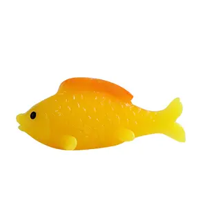 ของเล่นขนาดเล็กรูปการ์ตูนสัตว์รูปปลาทองพิพิธภัณฑ์สัตว์น้ำงานฝีมือเรซินขนาดเล็กสำหรับตกแต่งสวนตู้ปลา