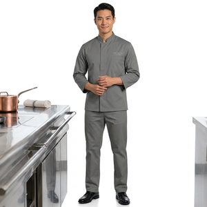 Uniforme d'hôtel, veste de chef 100% coton, manches longues, unisexe, vêtements de cuisine pour restaurant, fabricant en gros - Product Image 1