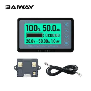 BW-TF03K 100V50A LiFePo/lead acid battery tester battery capacity indicator tester battery monitor Coulomb Counter