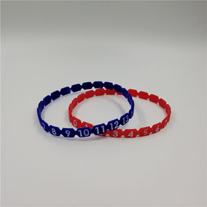 Oferta caliente en pulseras de silicona finas personalizadas Pulsera colorida en relieve inofensivo para el cuerpo para fines promocionales de niños - Product Image 3