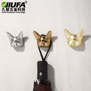 ตะขอแขวนผนังรูปสัตว์ Jiufa ทำจากโลหะผสมสังกะสี สำหรับแขวนเสื้อโค้ทและหมวก ใช้ได้ในห้องนั่งเล่นและตู้เสื้อผ้า ทนทาน - Product Image 4