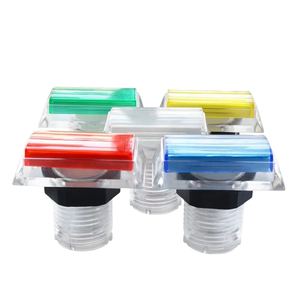 51*341mm Rectangular Arcade Button with Switch and LED <b>Light</b> for Arcade Coin-Operated Games - Product Image 1