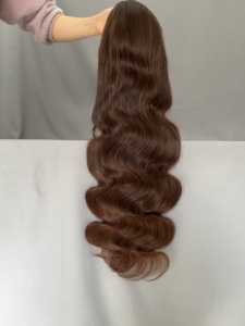 Marron # Perruque frontale complète 4x180% 13x4 13x6 en cheveux humains, de 12 à 42 pouces - Product Image 3