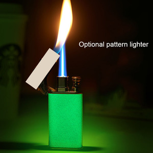Mejor venta clásico dragón doble llama encendedor logotipo personalizado <span class=keywords><strong>gas</strong></span> Croc encendedor antorcha encendedor pala - Product Image 3