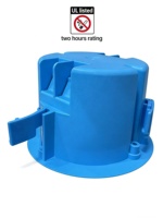 Boîtier électrique de plafond ETL homologué, bleu, 1 module, PVC, protection IP55, taille standard OEM, 18 pouces cubes, pour montage mural ancien, interrupteur