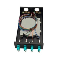 Boîtier terminal fibre optique 8 cœurs LC Duplex OM3 multimode pour montage mural ou sur bureau, idéal pour les liaisons de communication de courte portée