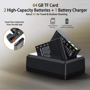 Cámara Digital 5K 75MP UHD con Doble Lente, <span class=keywords><strong>Zoom</strong></span> 16X, WiFi, Autoenfoque, para Vlogging y Fotografí<span class=keywords><strong>a</strong></span>, con Cargador y 2 Baterías, Regalo para Adolescentes y Principiantes en Viajes - Product Image 4
