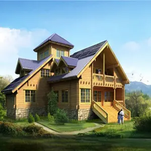 Russische Grenen Geprefabriceerde Log Houten Huis Voor Living