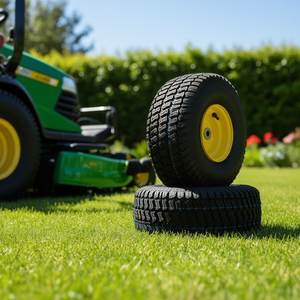 Neumáticos para Cortacésped S-Turf 15x6-6, Ruedas de Tractor sin Cámara, Eje Desplazado de 3 Pulgadas, Buje de 3/4 Pulgadas, 16 Adaptadores - Product Image 2