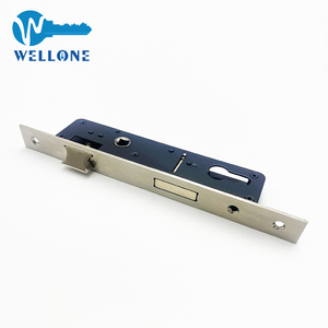 <span class=keywords><strong>Serrure</strong></span> de porte de magasin Wellone, corps de <span class=keywords><strong>serrure</strong></span> à mortaise moderne à point unique, acier inoxydable, porte en bois, entraxe de 25*85, sécurité de la porte - Product Image 4