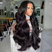Perruques brésiliennes Deep Wave en cheveux humains naturels pré-peelées, sans colle, avec dentelle 13x4, frontales 360 Full Lace, transparentes HD, perruque 13x4 360
