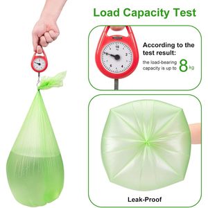 ถุงขยะย่อยสลายได้ ขนาด 4 แกลลอน 200 ใบ สีเขียว ถุงขยะขนาดเล็กอเนกประสงค์ - Product Image 4