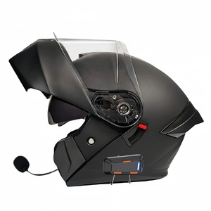 Nuovo <span class=keywords><strong>Casco</strong></span> Moto Modulare AXK con Doppia Visiera, Fodera in Cotone, Luce Posteriore a LED, in ABS, per Tutte le Stagioni - Product Image 4