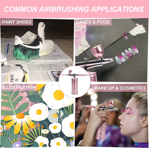 Produits phares : Kit de compresseur d'air pour aérographe, pistolet pulvérisateur nano, pour peinture DIY, tatouage, artisanat, pâtisserie, <span class=keywords><strong>manucure</strong></span> et maquillage - Product Image 5