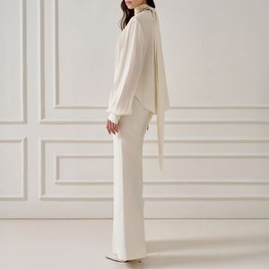 Ropa para mujer, conjunto de ropa de primavera para mujer, PANTALONES DE PIERNA ANCHA TAYLOR, pantalones de pierna recta, pantalones de lujo, ropa de verano 2025 - Product Image 4