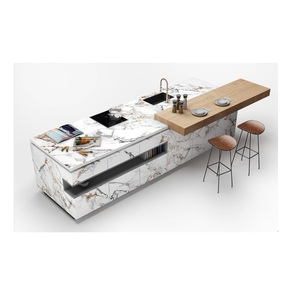 Azulejos de porcelana Arabescato Gold de 800x3000mm para decoración de encimera de cocina de hogar y oficina a precio asequible - Product Image 1