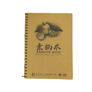 A4 size 8.27 x 11.69 inches white paper Drawing book Sketchbook 60 Pages160 GSM for Drawing