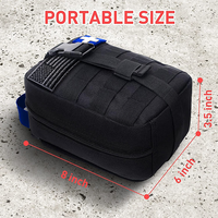 Kit de survie d'urgence, équipement de survie professionnel, sac de premiers secours tactique MOLLE pour hommes