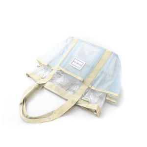 SH Mesh Beach <b>Bag</b> 4-6 <b>Compartments</b> Large Capacity Waterproof Eco-Friendly Fashion Portable Storage <b>Bag</b> Net Pockets Cosmetics - Product Image 3