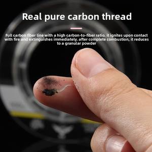 Ligne <span class=keywords><strong>de</strong></span> pêche Haodun Leader Line résistante à l'abrasion, ligne <span class=keywords><strong>de</strong></span> carbone, sous-ligne <span class=keywords><strong>de</strong></span> pêche, origine Chine, 50m/100m, vente en gros - Product Image 3