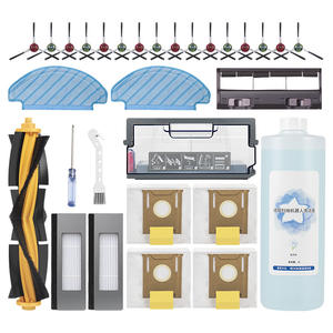 Robot aspirateur brosse principale brosse latérale filtre Hepa sac à poussière vadrouille chiffon liquide de nettoyage pour Ecovacs T8 T5 <span class=keywords><strong>DN55</strong></span> - Product Image 1