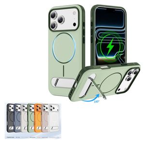 Coque de téléphone antichoc avec support invisible et chargement magnétique sans fil pour <span class=keywords><strong>iPhone</strong></span> 17 Air 16E 15 14 13 Pro 12 <span class=keywords><strong>11</strong></span> Plus XS Max - Product Image 1