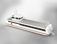 Bateau médical en aluminium Grandsea de 25 m, hôpital flottant, cliniques médicales flottantes, bateau ambulance à vendre en Afrique