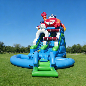 Château gonflable géant <span class=keywords><strong>avec</strong></span> <span class=keywords><strong>toboggan</strong></span> aquatique, château gonflable en forme de crabe <span class=keywords><strong>avec</strong></span> <span class=keywords><strong>toboggan</strong></span> aquatique, <span class=keywords><strong>piscine</strong></span>, château gonflable pour la natation - Product Image 1
