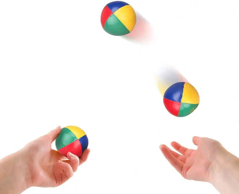 Quality Assurance Entertainment Juggling Ball Multi Color Juggling Balls Family Outdoors Toy For Beginners Kids