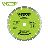 VIDO — lame de scie pour meuleuse d'angle 230mm 9 pouces, disque de coupe en céramique et en diamant, renforce le béton