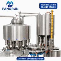 Machine de rinçage, remplissage et bouchage automatique OEM personnalisée pour bouteilles en PET et en verre d'eau potable minérale pure